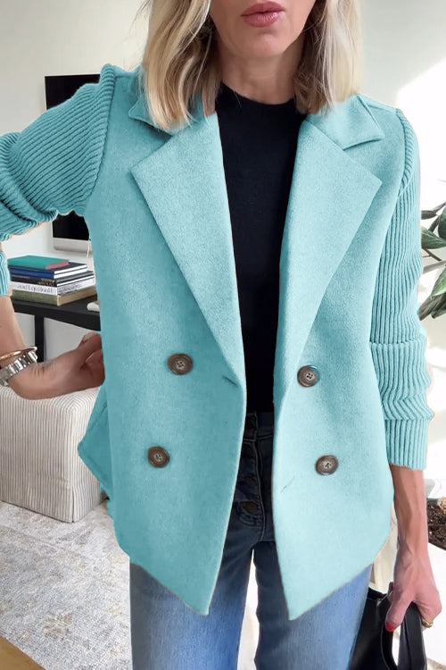 Dawn – Double-Breasted Knit Blazer