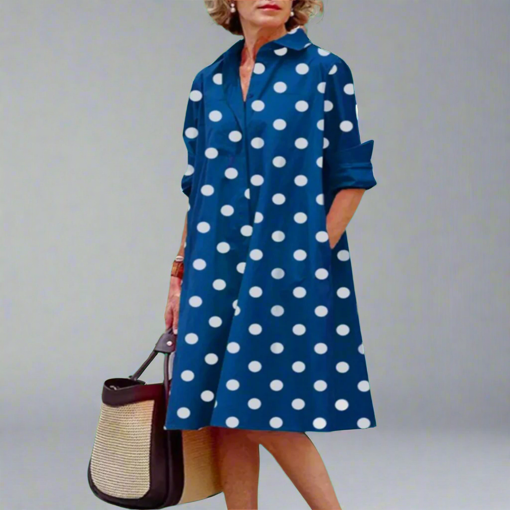 Joan | Casual Comfortable Dot Print Dress