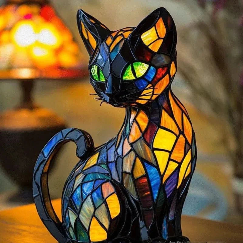 Emerald Cat Lamp