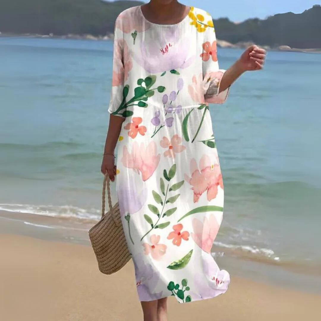 Simone - Elegant Floral Dress