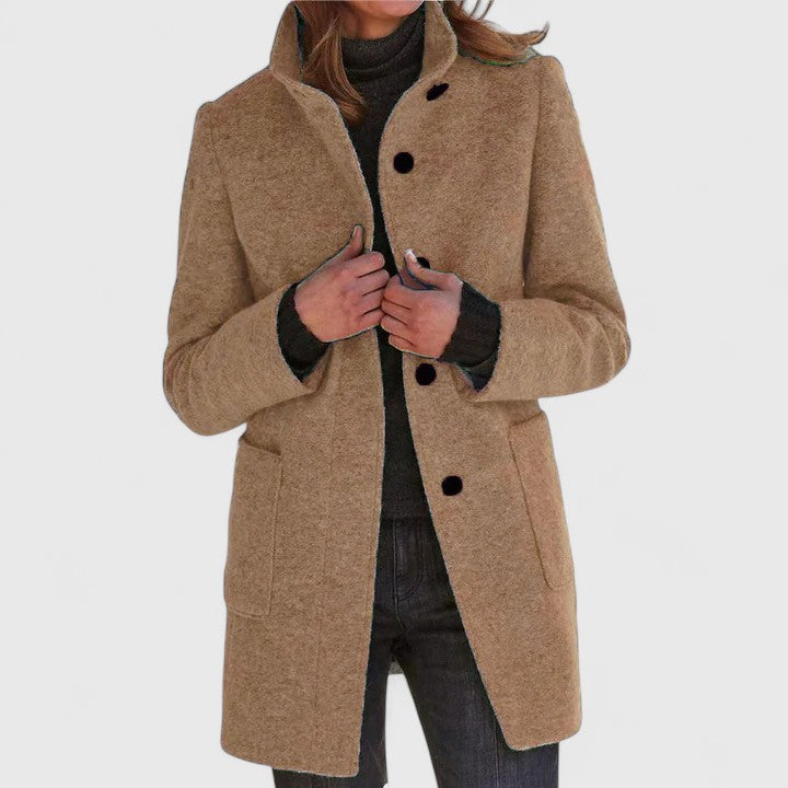 Evelyn – Classic Wool-Blend Coat