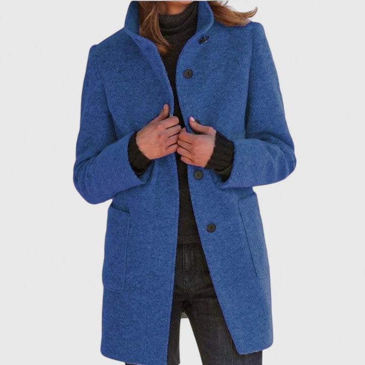 Evelyn – Classic Wool-Blend Coat