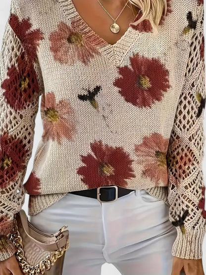 Kaiti | Elegant Floral Sweater