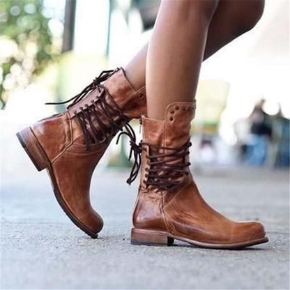 Caithlyn – Vintage Lace-Up Boots