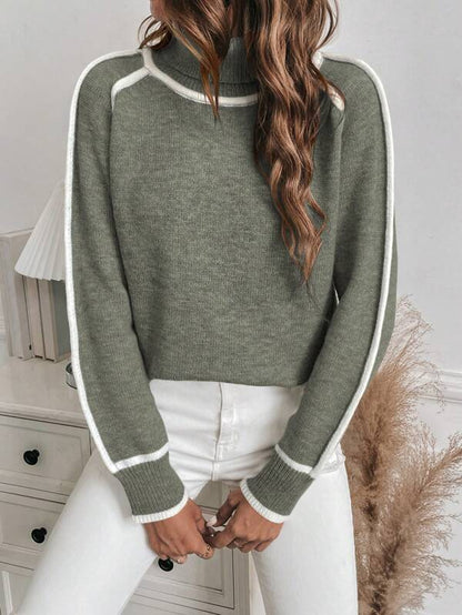 Avalon - Olive Cotton Jumper