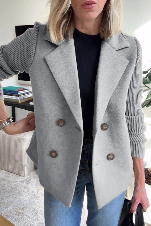 Dawn – Double-Breasted Knit Blazer