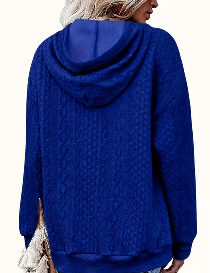 Clara  – Ladies' Cable Knit Hoodie