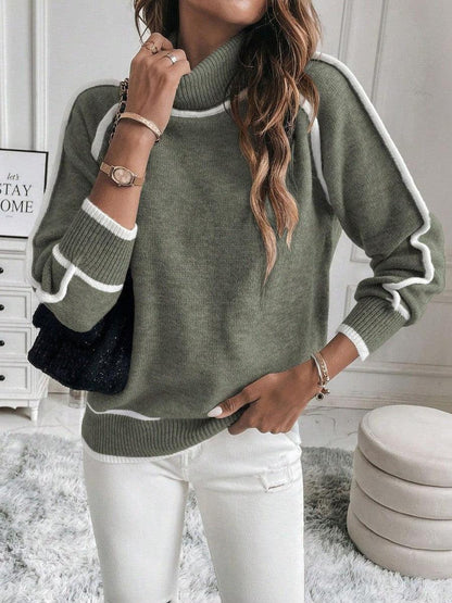 Avalon - Olive Cotton Jumper