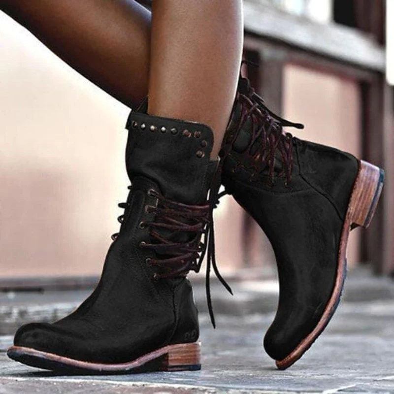Caithlyn – Vintage Lace-Up Boots