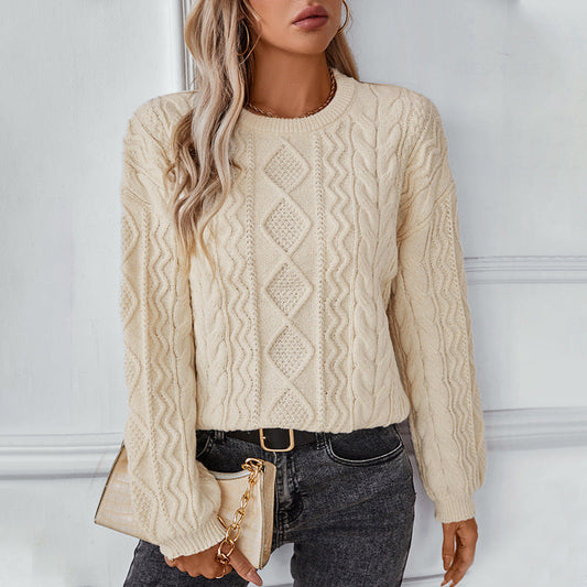 Evelyn – Ladies' Classic Cable Knit Jumper