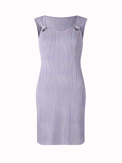 Vance – Textured Ring-Detail Dress