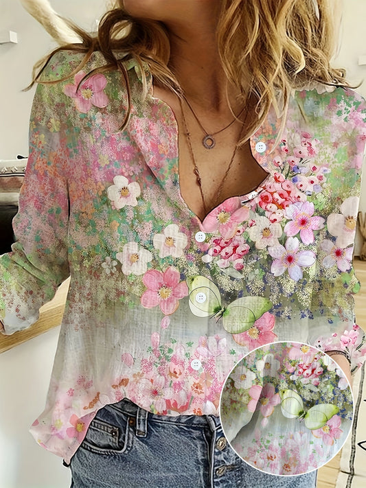 Liora – Floral Print Lightweight Shirt