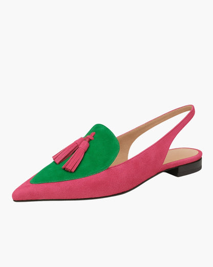 Quelia - Pointed Slingback with Tassels