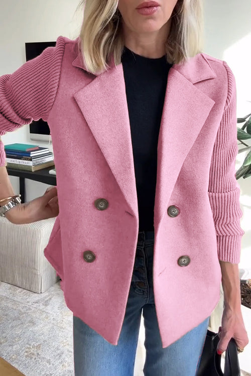 Dawn – Double-Breasted Knit Blazer