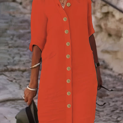 Adele – Button-Down Shirt Dress