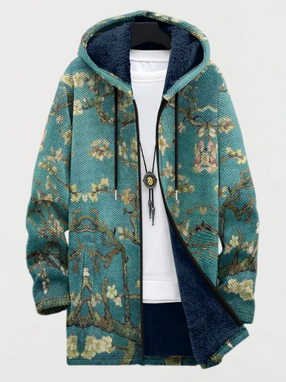 Isa - Trendy Women's Coat with Artistic Print