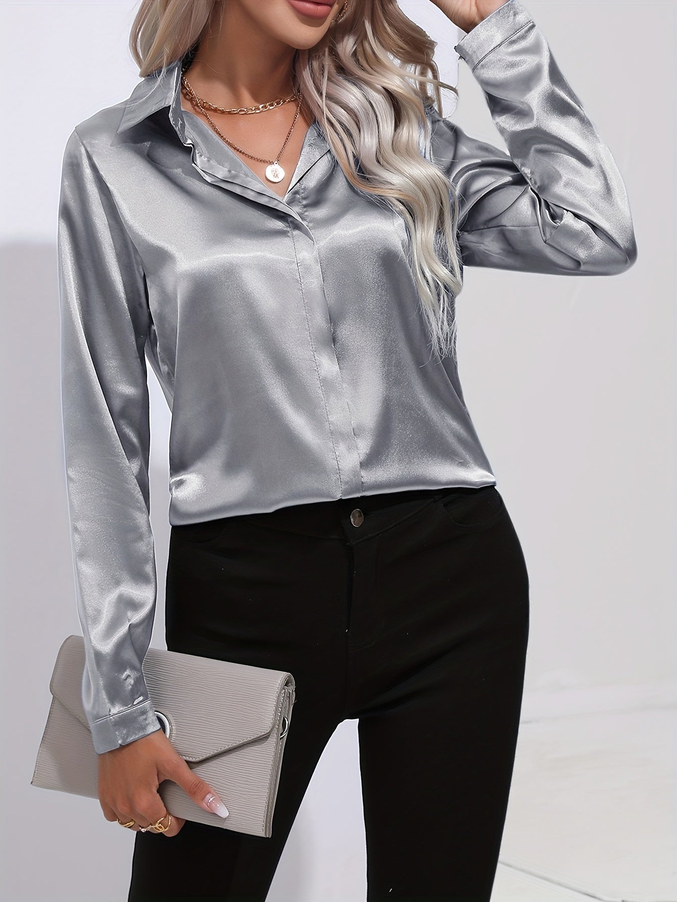 Silvery Grey / UK 18 (2XL)