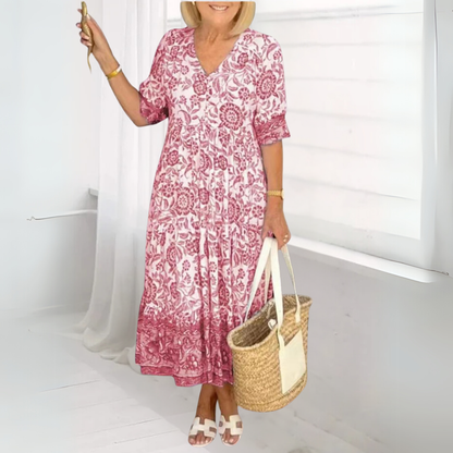 Aiza – Floral Print Midi Dress