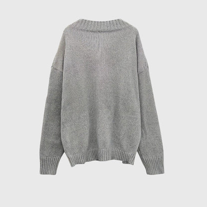 Carole - V-Neck Knitted Sweater