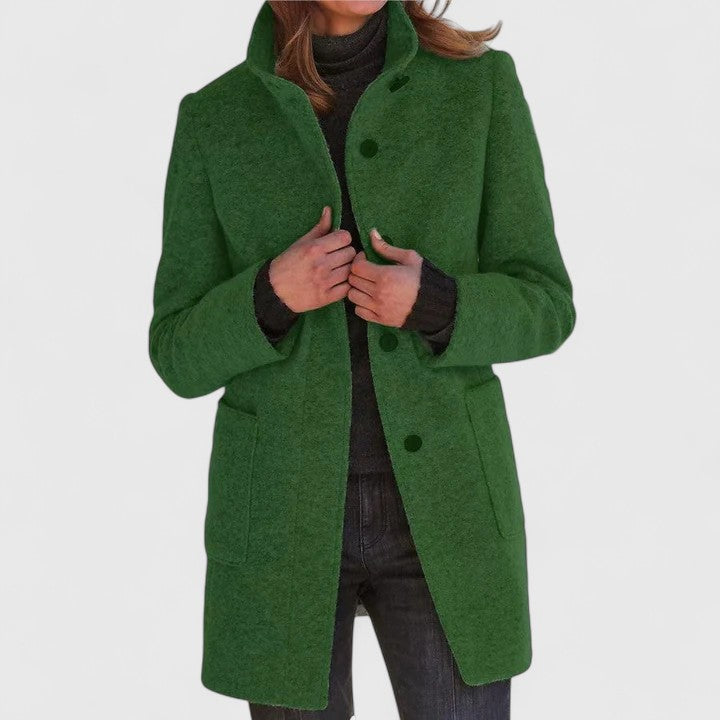Evelyn – Classic Wool-Blend Coat