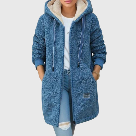 Clara - Ladies' Hooded Fleece Coat