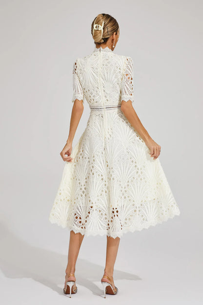 Hallie - Lace Midi Dress