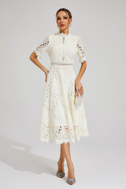 Hallie - Lace Midi Dress