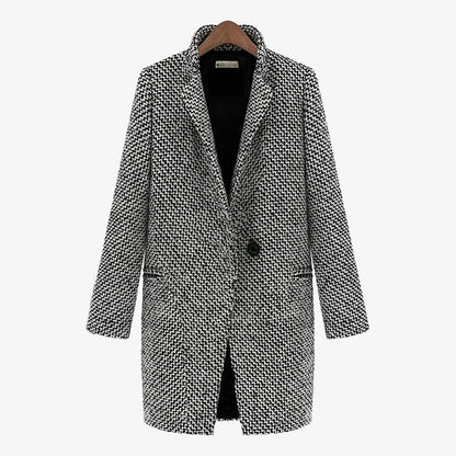 Fiona - Classic Houndstooth Coat