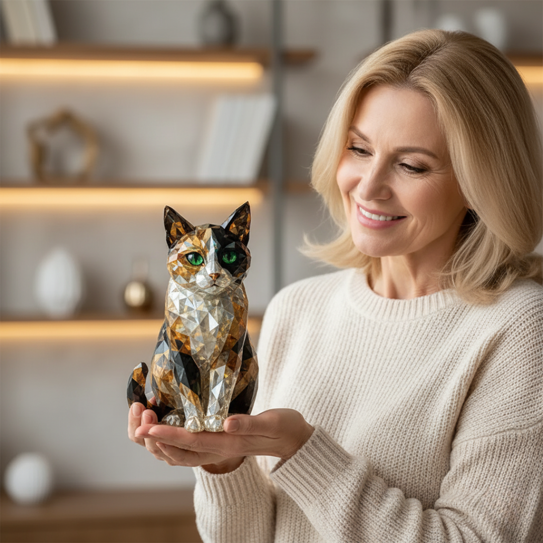 Crystal-Effect Animal Figurine