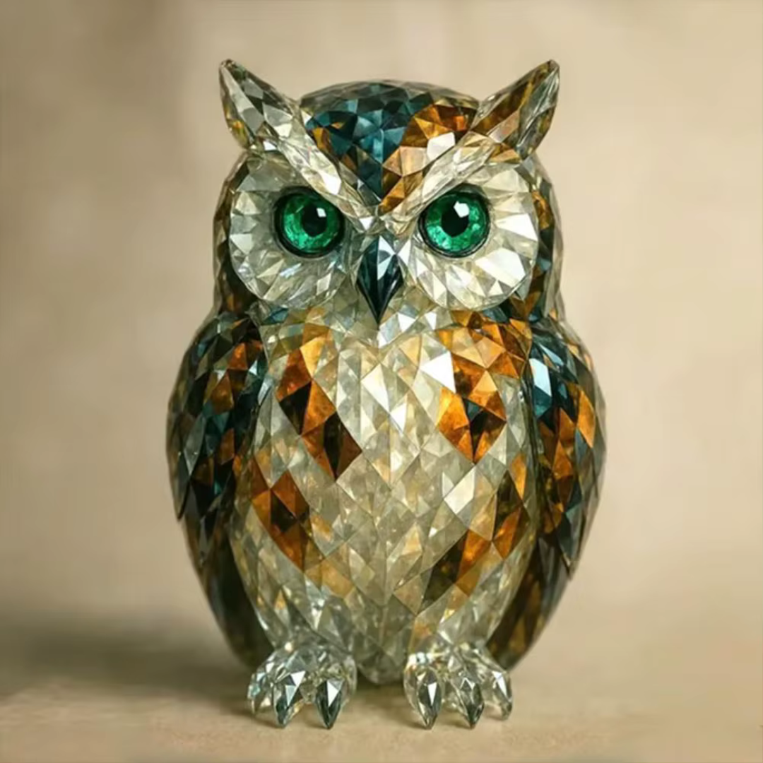 Crystal-Effect Animal Figurine