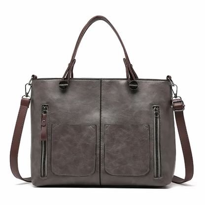 Lina™ - Vintage Leather Shoulder Bag