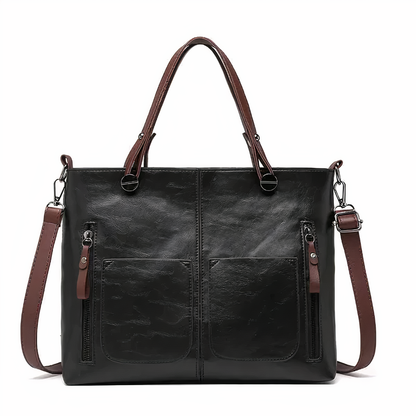 Lina™ - Vintage Leather Shoulder Bag