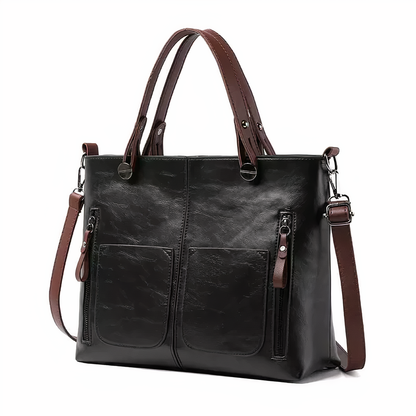 Lina™ - Vintage Leather Shoulder Bag