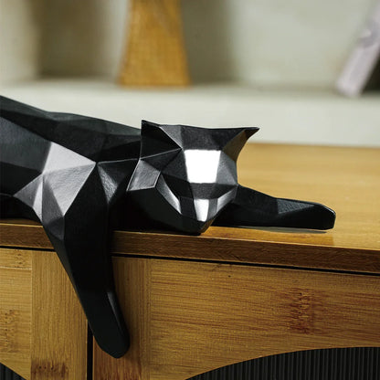 Elvianne - Geometric Cat Sculpture