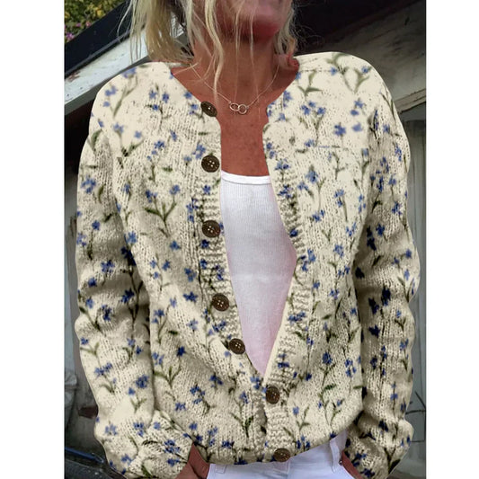 Marie | Chic cardigan with print