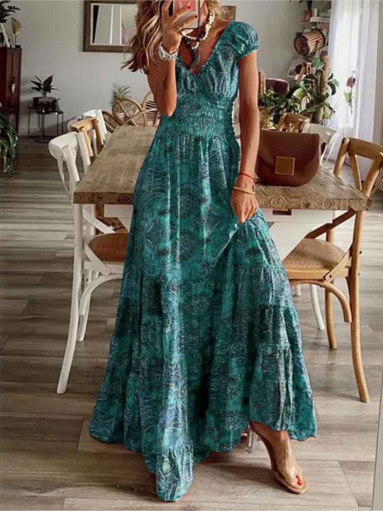 Kirsten - V-Neck Long Dress