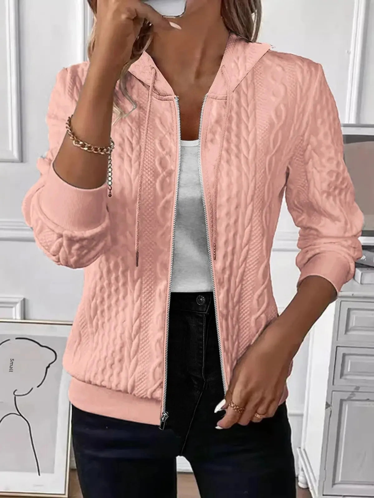 UK 22 (2XL) / Pink Hooded