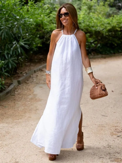 Georgina - Long Halter Dress