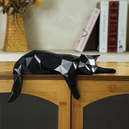 Elvianne - Geometric Cat Sculpture