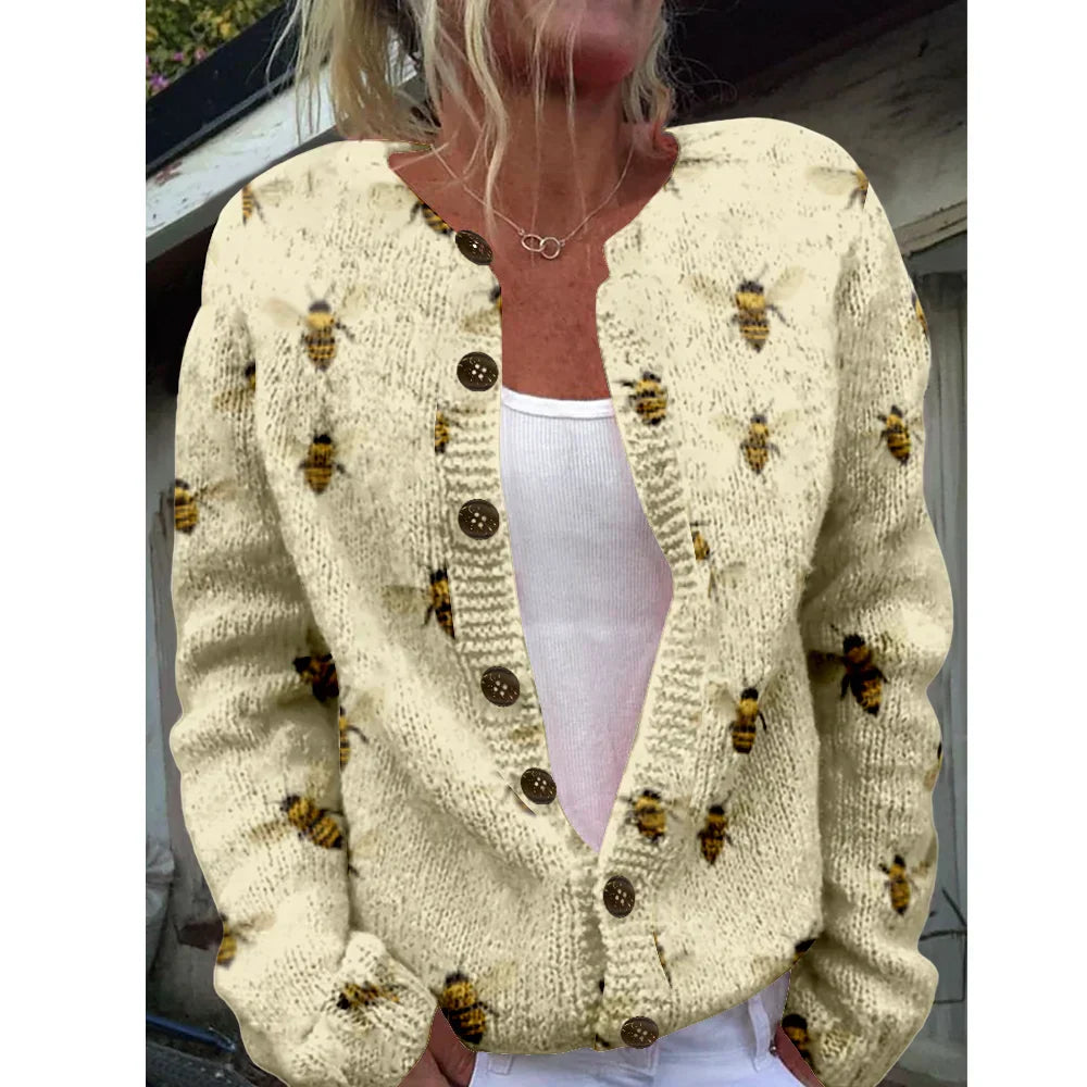 Carla | Chic cardigan with print