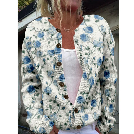 Svenja | Chic cardigan with print