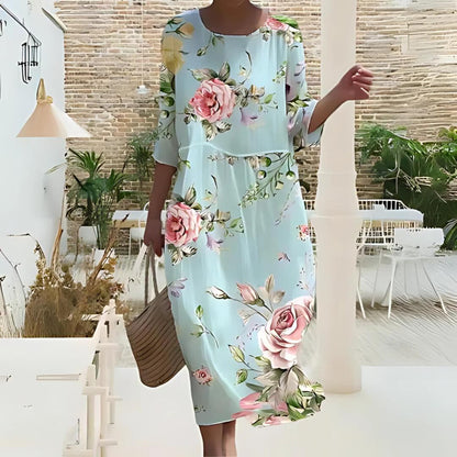 Simone - Elegant Floral Dress