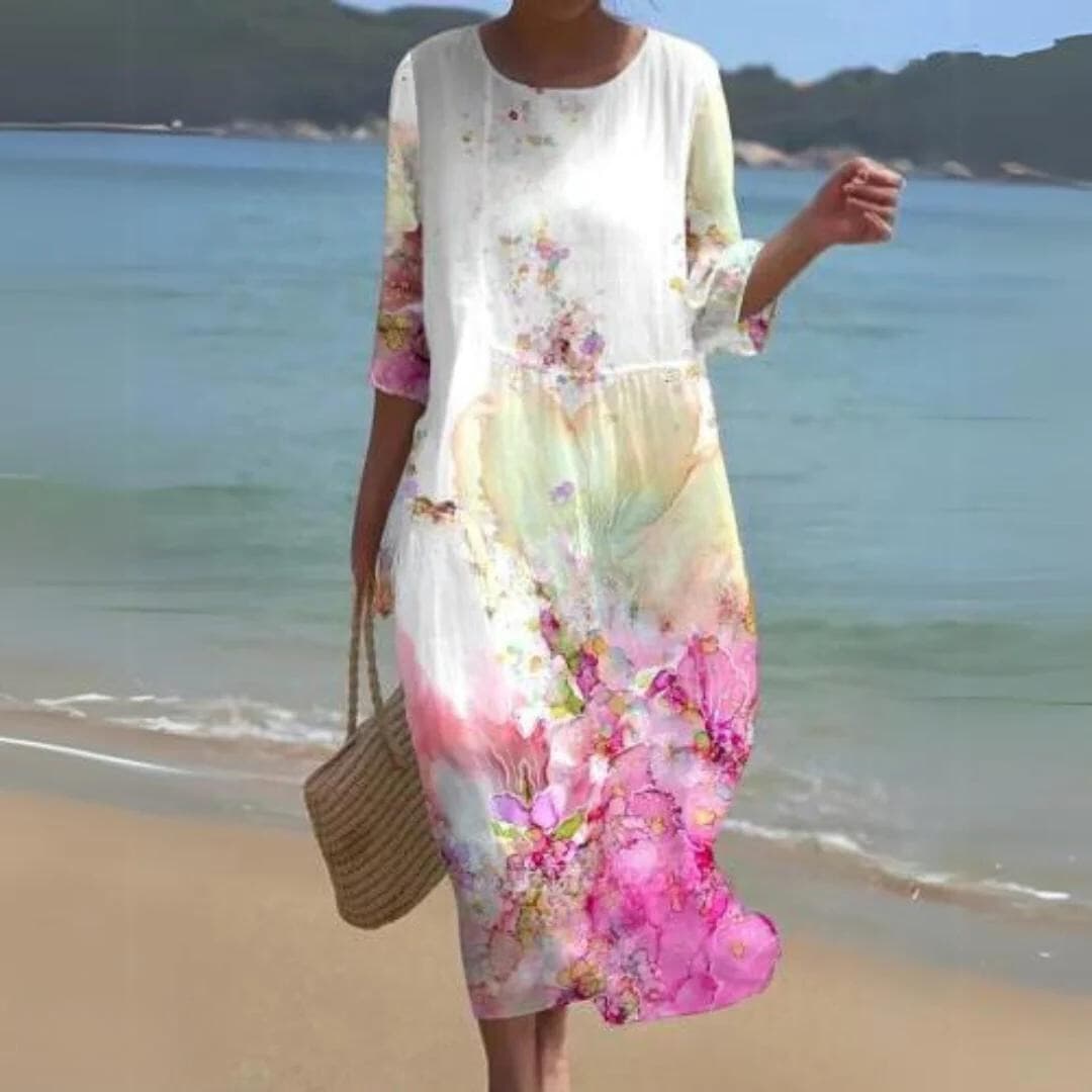 Simone - Elegant Floral Dress