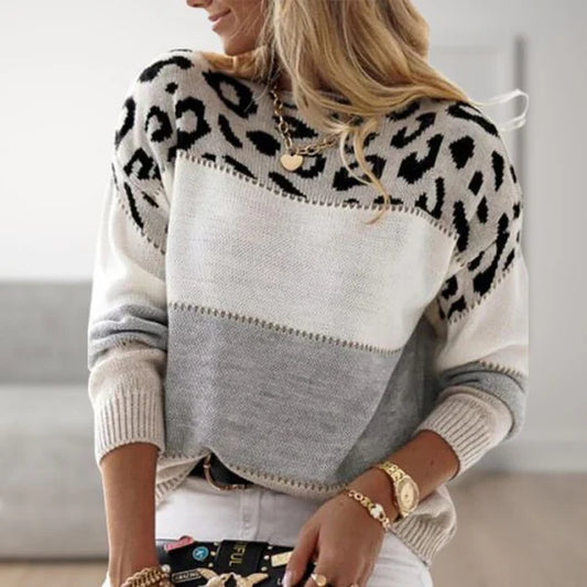 Olivia – Chic Leopard Print Jumper