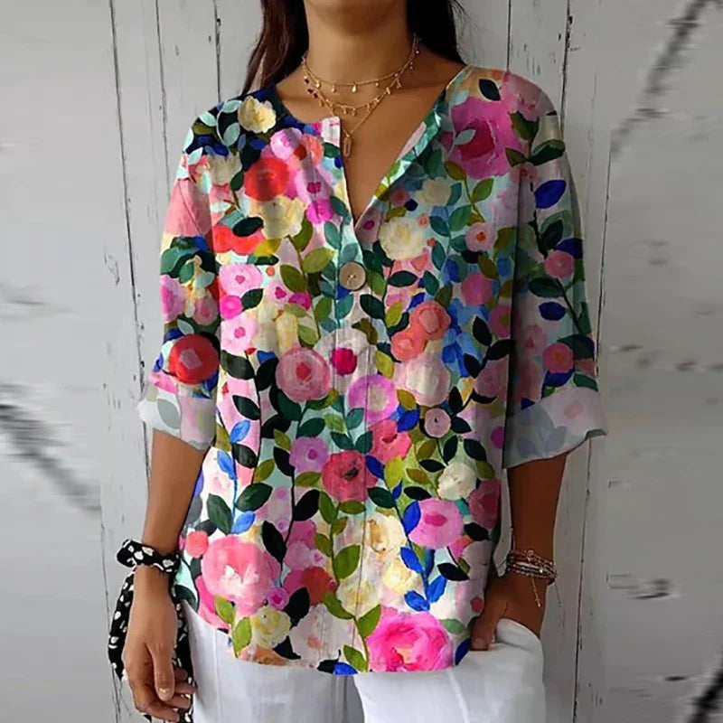 Luna - Floral Charm Blouse