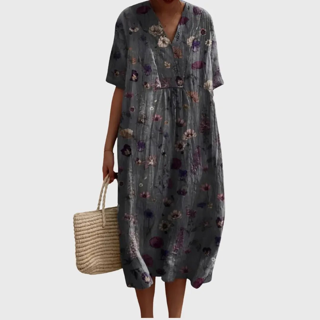 Ivy | Twilight Garden Floral Midi Dress