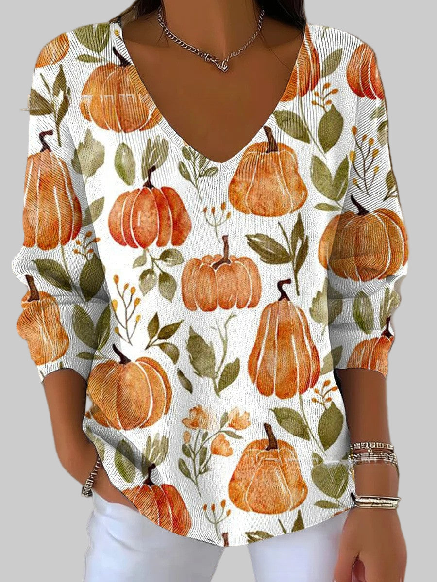 Emilie - V-Neck Knit Jumper