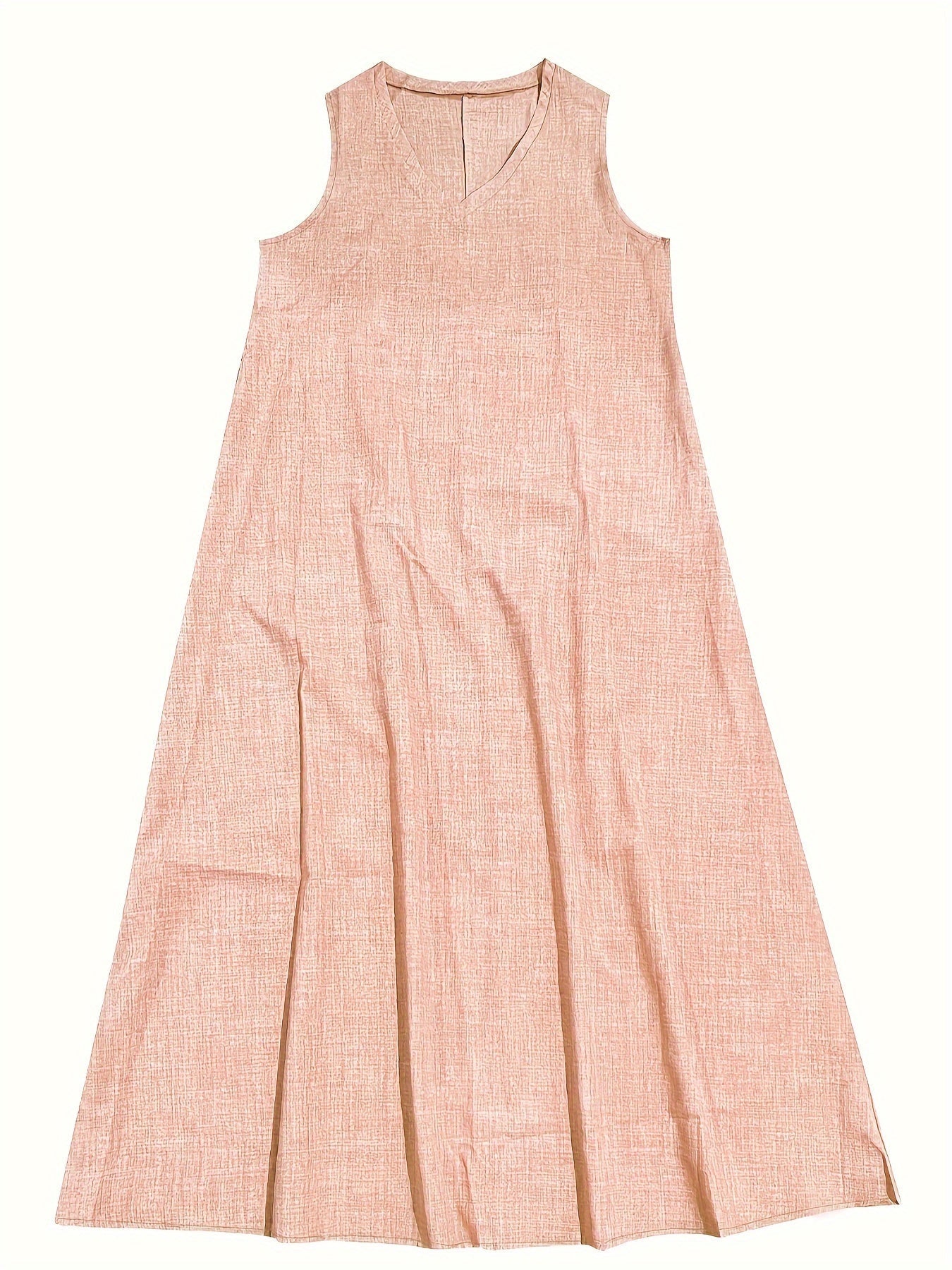 Joan – Sleeveless Textured Maxi Dress