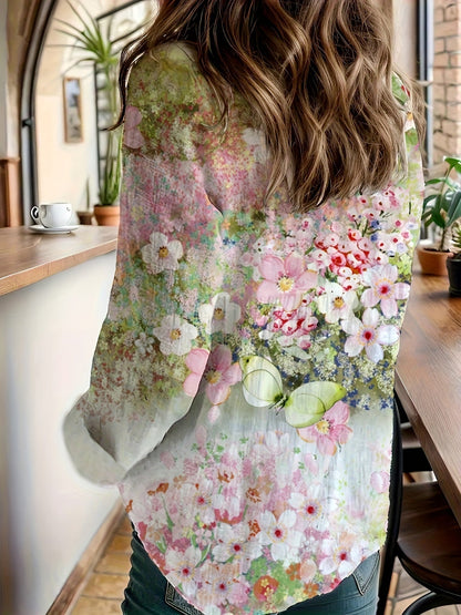 Liora – Floral Print Lightweight Shirt