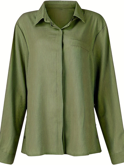 Valerie – Textured Button Detail Blouse